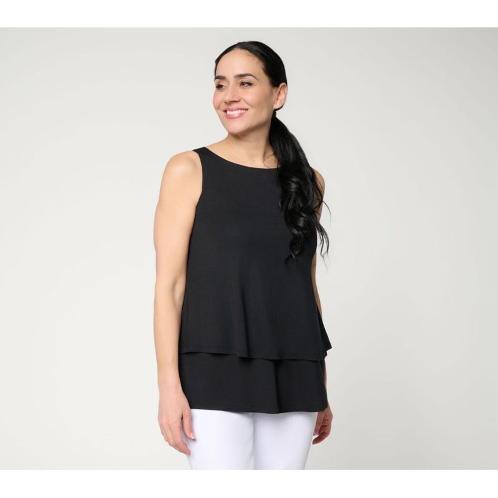 Joan Rivers Classics Collection Women's Top Sz S Make Your Black